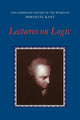 Book cover of: Lectures on Logic. By: Immanuel Kant