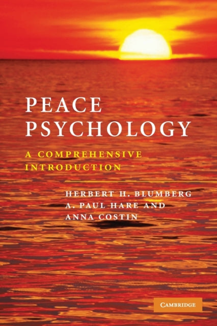 Book cover of: Peace Psychology. By: Herbert H Blumberg, Herbert H. Blumberg