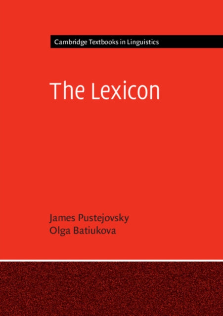 Book cover of: Lexicon. By: James Pustejovsky
