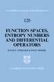 Book cover of: Function Spaces, Entropy Numbers, Differential Operators