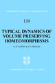 Book cover of: Typical Dynamics of Volume Preserving Homeomorphisms. By: Steve Alpern