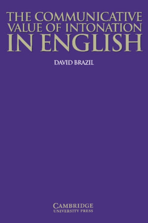 Communicative Value of Intonation in English Book
