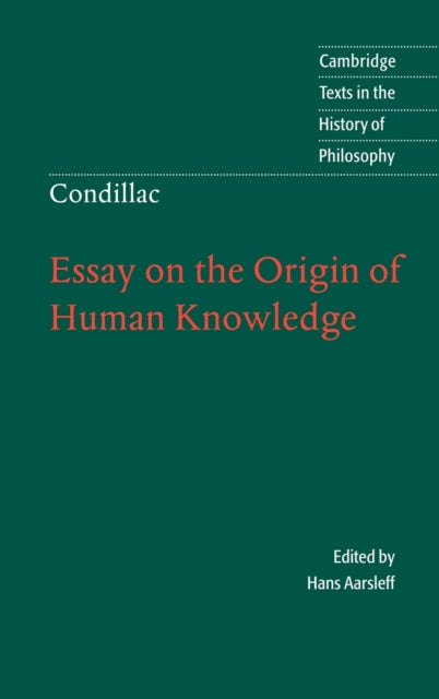 Book cover of: Condillac: Essay on the Origin of Human Knowledge