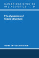 Book cover of: Dynamics of Focus Structure