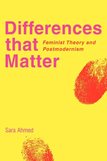 Book cover of: Differences that Matter. By: Sara Ahmed