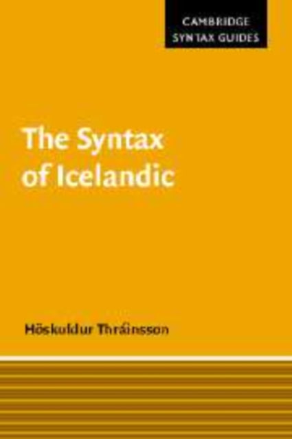 Book cover of: Syntax of Icelandic. By: Höskuldur Thráinsson