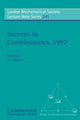 Book cover of: Surveys in Combinatorics, 1997