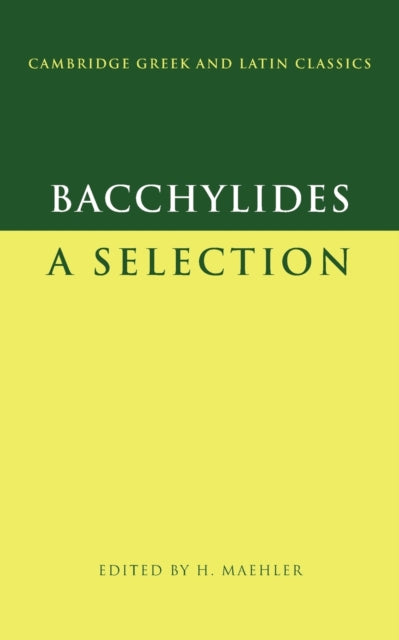 Book cover of: Bacchylides