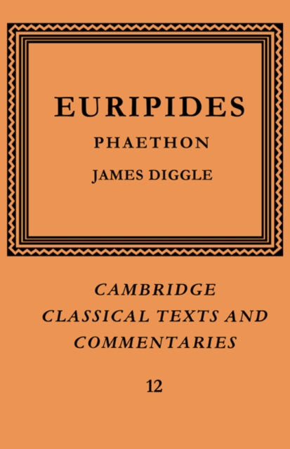 Book cover of: Euripides: Phaethon. By: Euripides