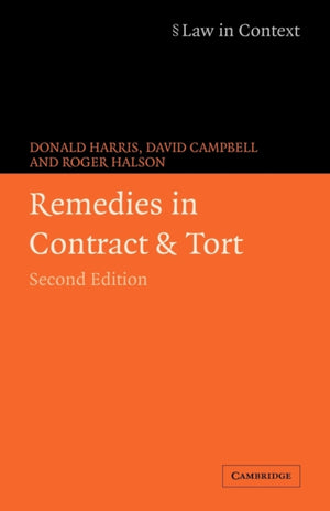 Remedies in Contract and Tort