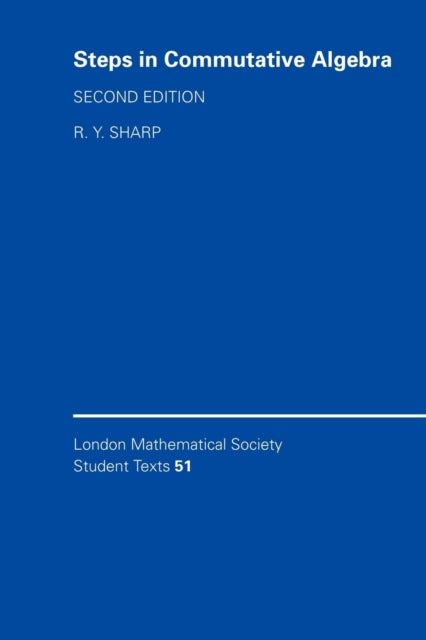 Book cover of: Steps in Commutative Algebra