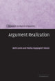 Book cover of: Argument Realization. By: Beth Levin