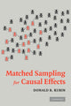 Book cover of: Matched Sampling for Causal Effects. By: Donald B. Rubin