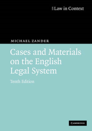 Cases and Materials on the English Legal System