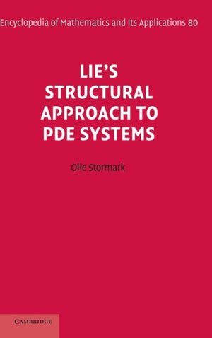 Lie's Structural Approach to PDE Systems