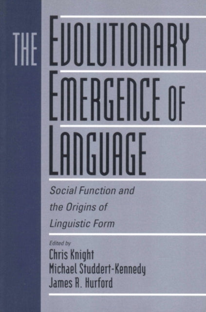 Book cover of: Evolutionary Emergence of Language