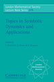Book cover of: Topics in Symbolic Dynamics and Applications