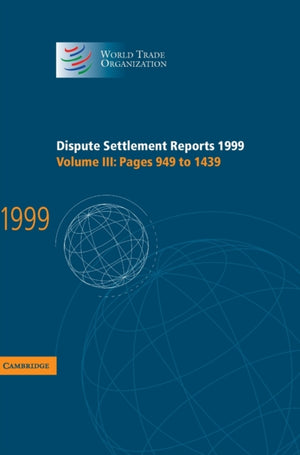 Dispute Settlement Reports 1999: Volume 3, Pages 949-1439