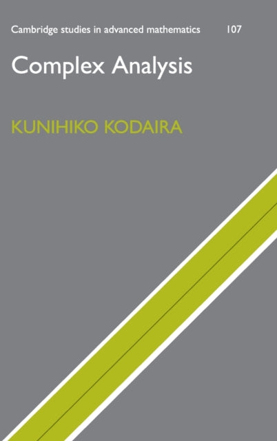 Book cover of: Complex Analysis. By: Kunihiko Kodaira