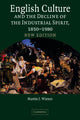 Book cover of: English Culture and the Decline of the Industrial Spirit, 1850–1980