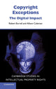 Book cover of: Copyright Exceptions. By: Robert Burrell