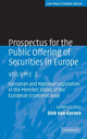 Book cover of: Prospectus for the Public Offering of Securities in Europe. By: Dirk van Gerven