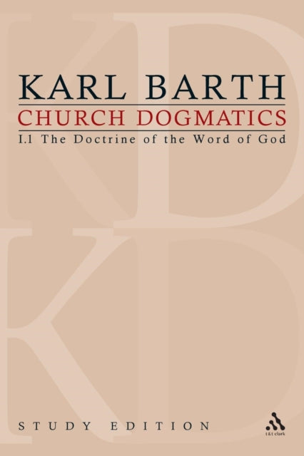 Book cover of: Church Dogmatics Study Edition 1