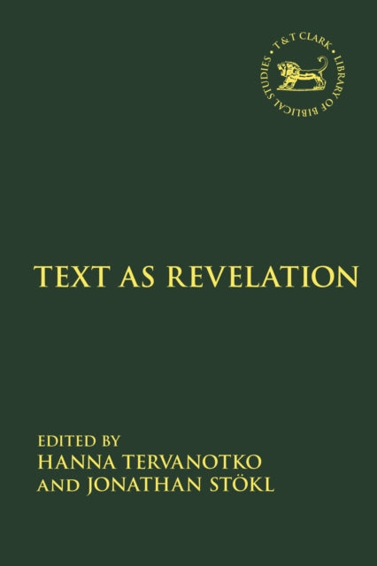 Book cover of: Text as Revelation. By: Jonathan Stökl