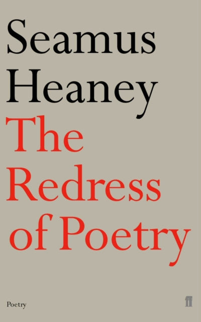 Book cover of: Redress of Poetry. By: Seamus Heaney