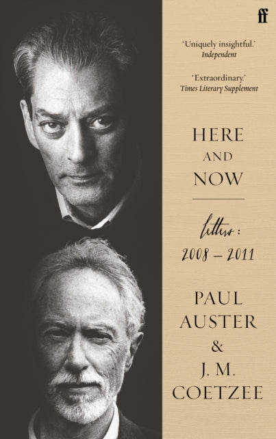 Book cover of: Here and Now. By: J. M. Coetzee