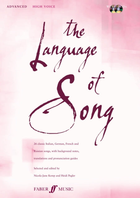 Book cover of: Language Of Song: Advanced (High Voice)