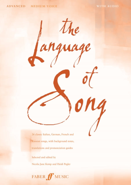 Book cover of: Language Of Song: Advanced (Medium Voice)