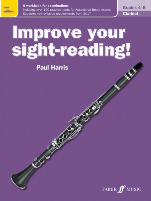 Book cover of: Improve your sight-reading! Clarinet Grades 4-5. By: Paul Harris