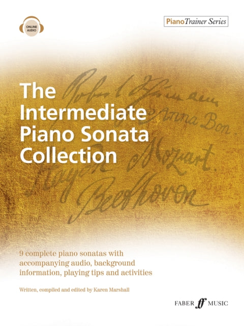 Book cover of: Intermediate Piano Sonata Collection. By: Karen Marshall