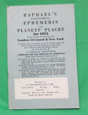Raphael's Astronomical Ephemeris