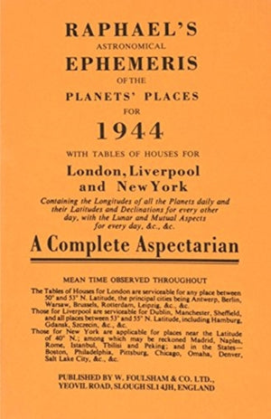Raphael's Astronomical Ephemeris
