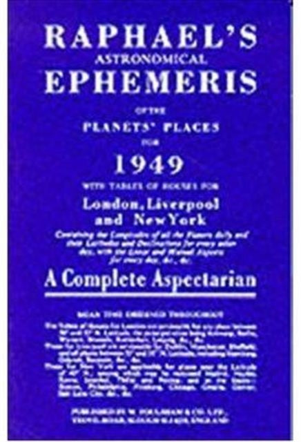 Book cover of: Raphael's Astronomical Ephemeris. By: Edwin Raphael