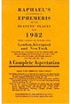 Book cover of: Raphael's Astronomical Ephemeris. By: Edwin Raphael