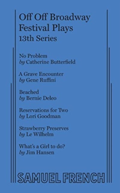 Book cover of: Off Off Broadway Festival Plays, 13th Series