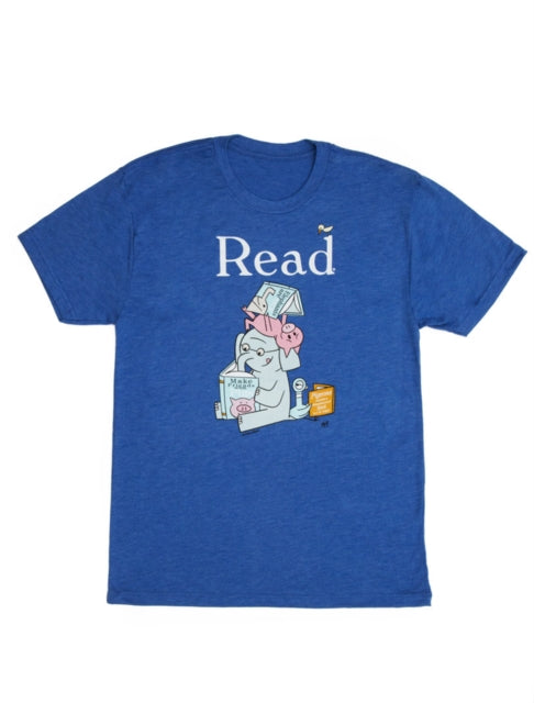 Book cover of: Elephant & Piggie Read Unisex T-shirt Medium