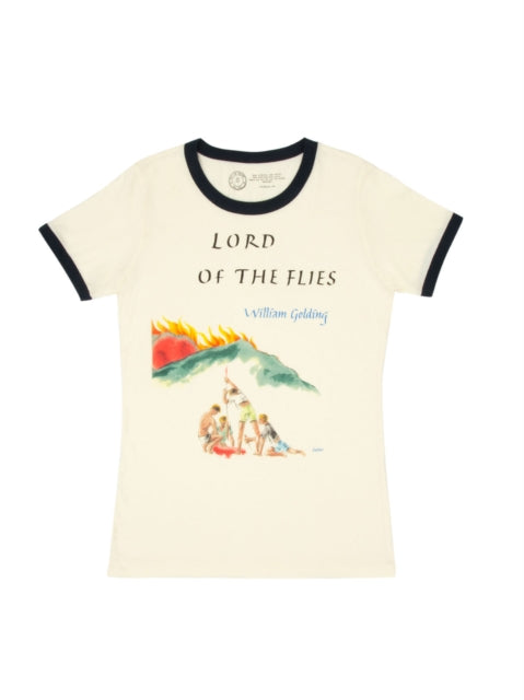 Book cover of: Lord of the Flies Women's Ringer T-shirt Small