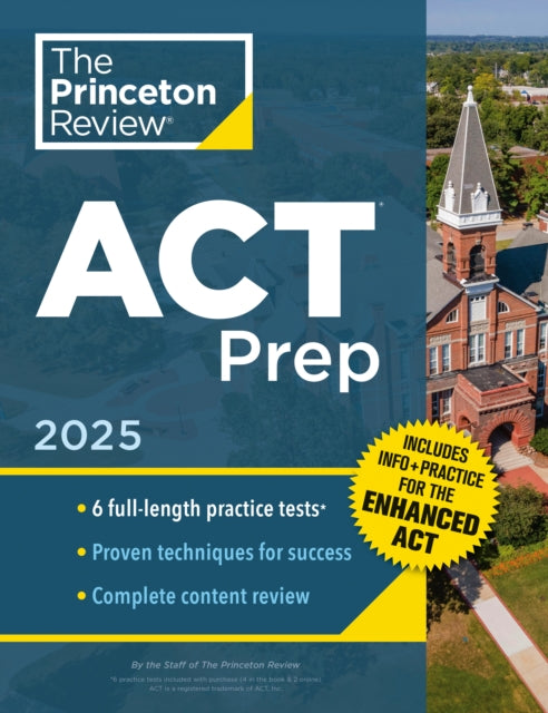 Book cover of: Princeton Review ACT Prep, 2025. By: The Princeton The Princeton Review