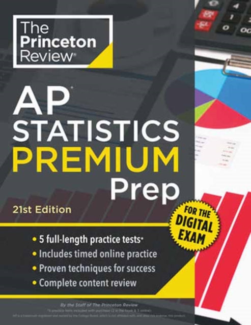 Book cover of: Princeton Review AP Statistics Premium Prep, 21st Edition