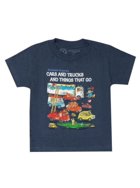 Book cover of: Cars and Trucks and Things That Go Kids T-shirt - 4 Yr