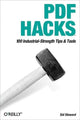 Book cover of: PDF Hacks. By: Sid Steward