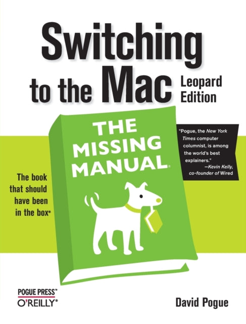 Book cover of: Switching to the Mac. By: David Pogue