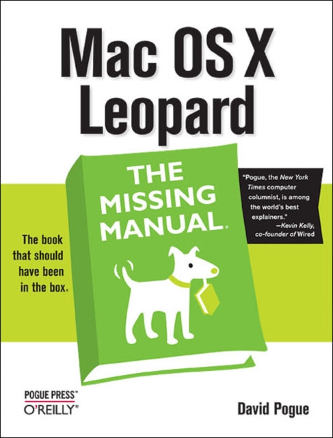 Book cover of: Mac OS X Leopard: The Missing Manual. By: David Pogue