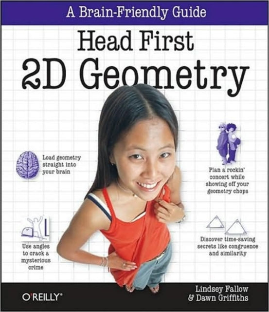 Book cover of: Head First 2D Geometry. By: Lindsey Fallow
