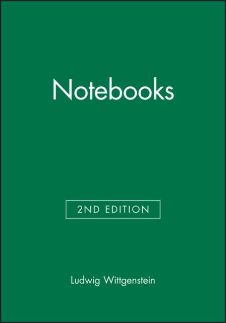 Book cover of: Notebooks, 1914 - 1916. By: Ludwig Wittgenstein