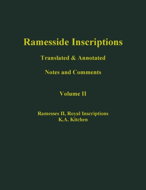 Ramesside Inscriptions, Ramesses II: Royal Inscriptions